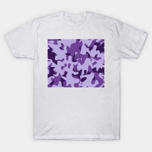 army camouflage purple T-Shirt